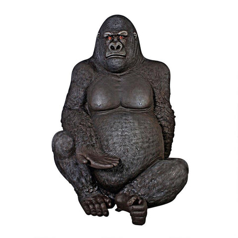 Giant Male Silverback Gorilla Statue - Sculptcha