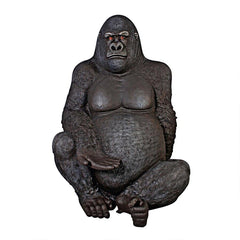 Giant Male Silverback Gorilla Statue