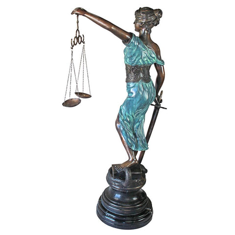 Giant Themis Blind Justice Bronze - Sculptcha