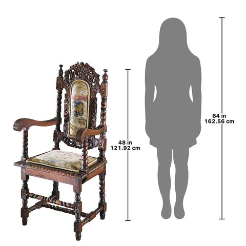Charles Ii Arm Chair - Sculptcha