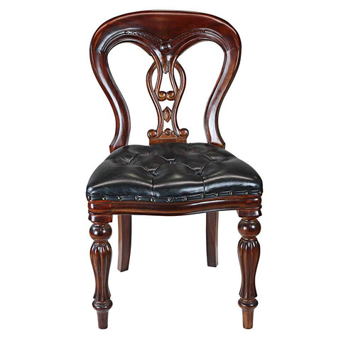 Simsbury Manor Leather Side Chair - Sculptcha