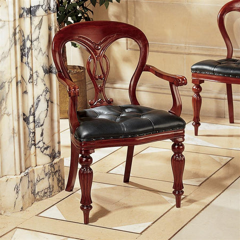 Simsbury Manor Leather Arm Chair - Sculptcha