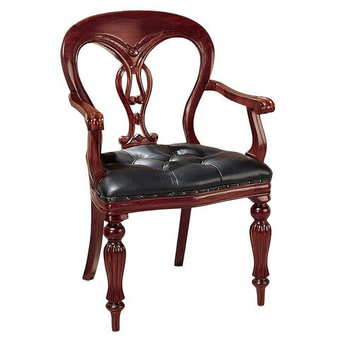 Simsbury Manor Leather Arm Chair - Sculptcha