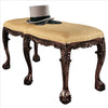 Image of French Baroque Carved 6 Leg Duet Bench - Sculptcha
