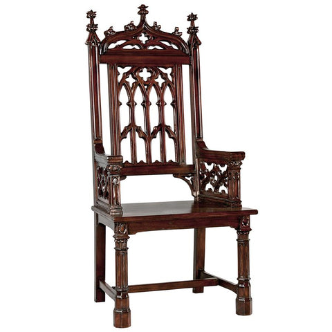 Gothic Tracery Cathedral Chair - Sculptcha