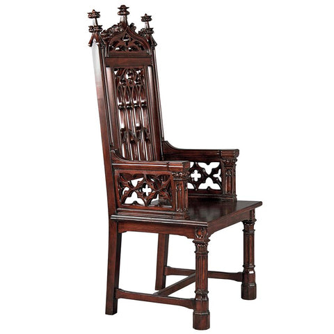 Gothic Tracery Cathedral Chair - Sculptcha