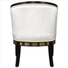 Image of Graceful Swans Neoclassical Tub Chair - Sculptcha
