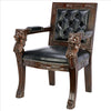Image of Beardsley Leather Lion Chair - Sculptcha