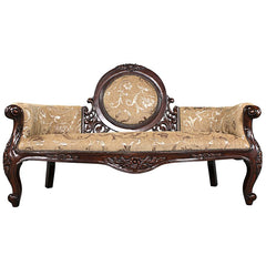 Victorian Cameo Backed Settee - Sculptcha