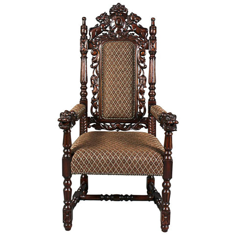 Grand Occasion Heraldic Arm Chair - Sculptcha