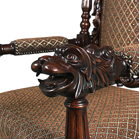 Grand Occasion Heraldic Arm Chair - Sculptcha