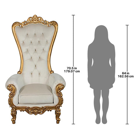 Contessa Baroque Throne Chair - Sculptcha