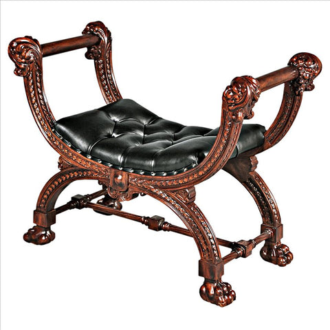 Masters Study Leather Bench - Sculptcha