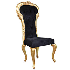 Delacroix Ebony Velvet Side Chair