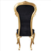 Image of Delacroix Ebony Velvet Side Chair - Sculptcha