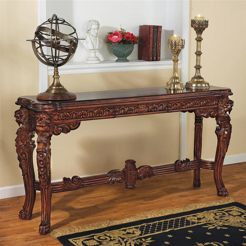 Lord Raffles Lion Leg Console Table - Sculptcha