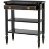 Image of French 1940 Ebony Console Table - Sculptcha