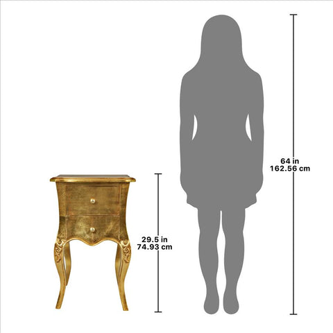 Hayworth Gilded Side Table - Sculptcha