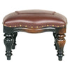 Image of Rococo Ottoman W/ Faux Leather - Sculptcha