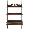 Image of Chinese Chippendale Hardwood Curio - Sculptcha