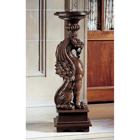 English Griffin Pedestal - Sculptcha