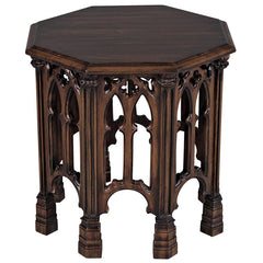 Gothic Revival Octagonal Side Table