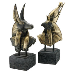 S/ Horus And Anubis Busts - Sculptcha