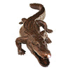 Image of Prowling Alligator Bronze Statue - Sculptcha