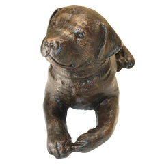 Labrador Puppy Dog Bronze Statue