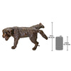 Image of Naughty Puppy Piped Bronze Statue - Sculptcha