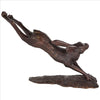 Image of Leaping Hare Bronze Statue