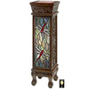 Image of Dragonfly Stained Glass Pedestal