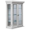 Image of White Country Tuscan Curio Cabinet