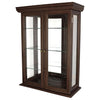 Image of Walnut Country Tuscan Curio Cabinet