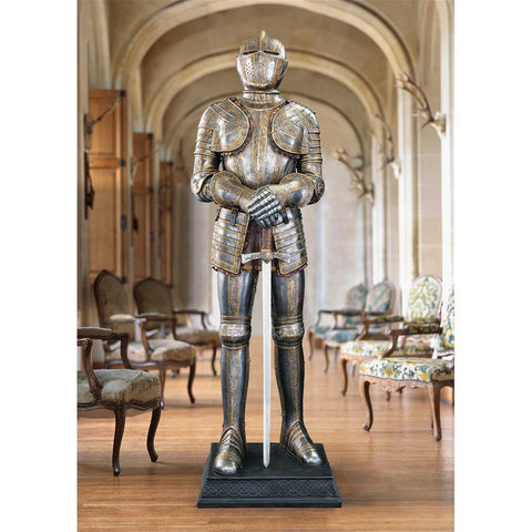 Knights Guard Medieval Armor With Sword