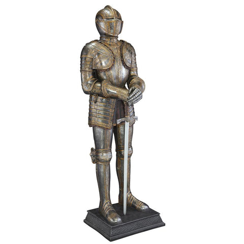Knights Guard Medieval Armor With Sword