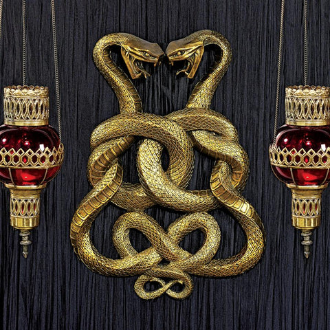 Egyptian Infinity Cobra Twins Plaque