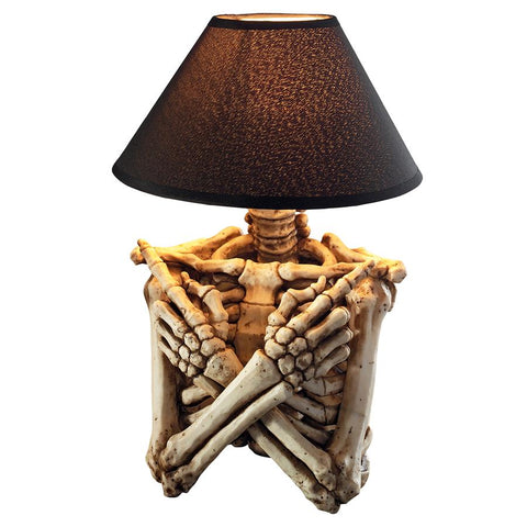 Rest In Pieces Skeleton Table Lamp