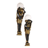 Image of S/ Caryatid & Telemon Egyptian Sconces