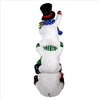 Image of Stacked Snowman Led Illuminated Statue