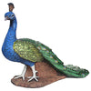 Image of Regal Peacock Statue Medium