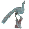 Image of Pleasant Peacock Bronze Statue