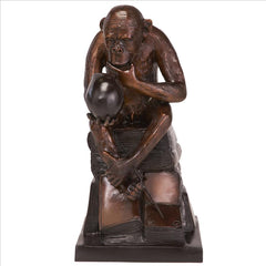 Darwins Ape Bronze Statue