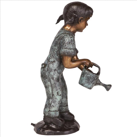 Watering Can Caitlyn Bronze Statue