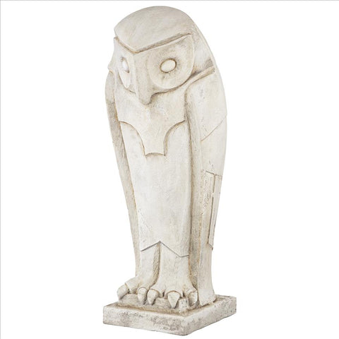 Polar Owl Sentinel Art Deco Statue
