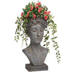 Flora Roman Nymph Head Planter