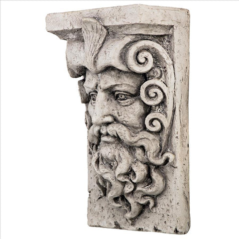 Poseidon Greek God Wall Sculpture