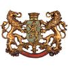 Image of Heraldic Royal Lions Coat Of Arms Plaque