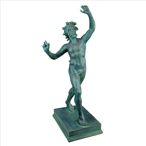 Grande Dancing Faunus Of Pompeii Statue