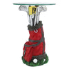Image of On Par Golf Bag Glass Topped Table